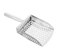 ibasenice Pala de Playa en Forma de Concha de Acero Inoxidable Plata, Compacta Portátil, Adecuada para Jugar Caja de Arena Playa