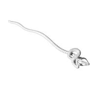ibasenice Palillo de Pelo Chino Vintage Forma de Serpiente, Plástico Blanco, Fácil de Deslizar en Moños, Práctico para Recitales y Fiestas