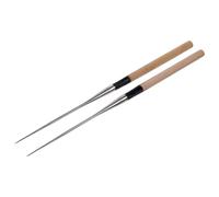 ibasenice Palillos de Cocina Japoneses Reutilizables de Acero Inoxidable, 2 Piezas Puntiagudas de 150 MM para Sashimi y Mariscos, Aptos para Uso en Restaurantes y Hogar