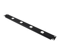 ibasenice Panel de Rack de 1u 4 Puertos y Bisagras de Acero Laminado en Frío para Gestión de Cables de Audio y Reducción de Distorsión en Aplicaciones de Patch Panel