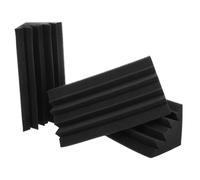 ibasenice Paneles Acústicos de Aislamiento de Pared Trípode 12x12x30 Cm, 3 Piezas, Espuma Insonorizante Alta Densidad Ignífuga, Trampas de Graves de Esquina para Estudio, Cine y Ktv