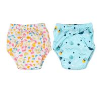 ibasenice Pantalones de Aprendizaje Talla L 2piezas para Bebés de Algodón Transpirable y Absorbente Pañales Lavables para Entrenamiento y Protección Anti-fugas