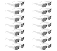 ibasenice Paquete de 20 Gafas de Sol Unisex Blancas y Grises Estilo Minimalista Protección UV para Adultos Gafas de Moda Mayor Ideales para Eventos y Uso Diario al Aire Libre