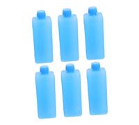 ibasenice Paquetes de Hielo Cristal Reutilizables 6 Pcs para Enfriador de Aire Mini Pequeño, Bloques de Refrigeración Compactos para Camping, Playa y Picnics, Bolsas Térmicas para