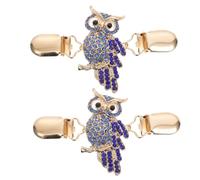 ibasenice para Cárdigan de Niña 2 Unidades Clips Decorativos para Bufanda y Vestido de Ropa Diseño Búho Vintage para Uso en Bodas Trabajo y Ocasiones Formales