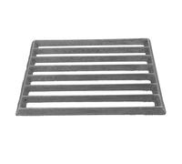 ibasenice Parrilla Rectangular de Hierro Fundido 255X17 CM para Barbacoa al Aire Libre Rejilla Resistente para Fogón y Camping Accesorio de Cocina para Asar y Ahumar