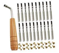 ibasenice Pasador de Cuerda para Lira Profesional Clavijas de Afinación de Arpa, Material Metal y Madera, Juego de 1 Set para Músicos de Lira