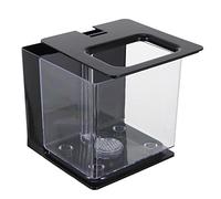 ibasenice Pecera Pequeña Acrílica Autolimpiante Transparente para Cría de Alevines Diseño Compacto y Fácil Limpieza para Decoración de y Oficina