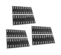 ibasenice Pegatinas Autoadhesivas para Bloques de Pesas 90x20mm Orificio de Inserción, 3 Hojas para Accesorios de Equipos de Gimnasio, Etiquetas Numéricas para Pesos de 5 a 100 Kg, Adecuado