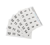 ibasenice Pegatinas de Escalas para Instrumento Handpan 5 Piezas Blancas Números para Principiantes Etiquetas de Notas Musicales para Práctica y Educación Musical en Percusión