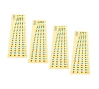 ibasenice Pegatinas De Notas Para Diapasón 4 Cuerdas, Accesorios Adhesivos Para Entrenamiento Musical, 4 Piezas Para Principiantes, Fáciles De Colocar y Prácticas Para Aprender Escalas