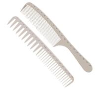 ibasenice Peines para Cortar el Cabello con Dientes Finos de Abs, Diseño Ligero y Ergonómico, Paquete de 2 Piezas para Proyectos de Peinado y Peluquería Profesional