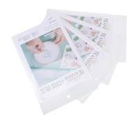 ibasenice Película Soluble en Agua para Bordar Papel de Bordado Soluble 16 Piezas de Estabilizador Hidrosoluble para Bordados Material Pva Resistente y Fácil de Usar y DIY