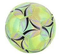 ibasenice Pelota de Fútbol Nocturna Luminosa Profesional para Entrenamiento Juvenil y Diseño Ergonómico y Resistente para Interior y Exterior