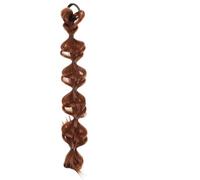 ibasenice Peluca de Cabello Trenzado para Mujer con Burbujas, Extensión Coleta Postiza de Seda Resistente al Calor, Diseño Delicado para Festivales y Halloween