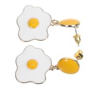 ibasenice Pendientes Colgantes Divertidos Huevo Escalfado, Joyería Creativa para Mujer, Aleación Ligera, Accesorios de Moda, Uso Cómodo, Ideales para Viajar y Fiestas, Varios estilos