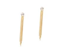 ibasenice Pendientes De Borla Para Mujer Pendientes Colgantes De Cadena Forma De Hueso De Serpiente y Gemas De Imitación Para Fiesta y Ocasión Especial