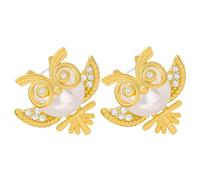 ibasenice Pendientes de Búho para Mujer y Niña Pendientes de Perlas Pequeñas Hipoalergénicos Ligeros y Delicados para Uso Diario y Ocasiones Casuales