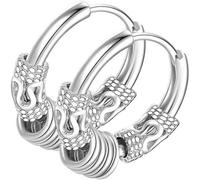 ibasenice Pendientes de Dragón para Hombres y Mujeres, Joyería de Moda Diseño de Tótem, Aro Vintage de Metal Resistente, Casual y Fiesta, 2 Piezas, Tamaño Ligero