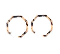 ibasenice Pendientes de Gota Acrílicos Estilo Bohemio para Mujer Diseño Poligonal Ligeros y Elegantes para Uso Diario y Fiestas