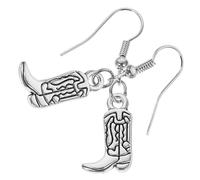 ibasenice Pendientes Occidentales de Bota y Sombrero Vaquera para Mujer, Aleación Ligera y Segura, Joyas Creativas Occidentales para Uso Diario y Regalos Obsequios, Diseño Clásico y Cómodo