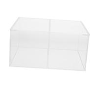 ibasenice Pequeño Acuario Acrílico Rectangular para Escritorio Tanque Decorativo Transparente para Peces y Tortugas Material Grueso Resistente para Oficinas y