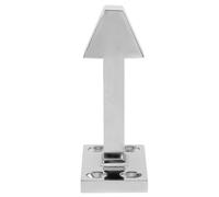 ibasenice Pestillo para Puerta de Congelador, Pestillo para Puerta de Refrigerador, Aleación de Aluminio, Plata, Distancia entre Orificios 1,6cm, para Congelador y Enfriador