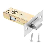 ibasenice Pestillo Tubular Ajustable para Puerta Interior con Diseño Moderno, Cubierta de Acero Inoxidable y Hierro Color Dorado, Seguro y Funcional para Uso en Puertas de Paso