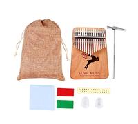 ibasenice Piano de Pulgar de Madera Teclas Instrumento de Dedos Creativo Piano de Dedos para Principiantes para Tocar Casa o Viajar