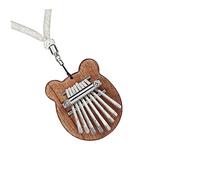 ibasenice Piano De Pulgar Kalimba Para Principiantes Instrumento Musical Portátil Mini Kalimba Bolsa De Transporte y Cordón De Decoración Color Marrón