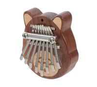 ibasenice Piano de Pulgar Kalimba Portátil para Principiantes Mini Kalimba de Madera Color Profundo para Tocar Casa o Viajar