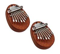 ibasenice Piano de Pulgar Mini Kalimba Portátil para Principiantes de Madera Cordón de Suspensión para Tocar Casa o Viajar