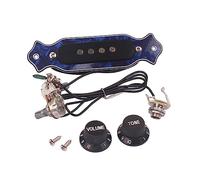 ibasenice Pickup Activo Preinstalado Para Guitarra De Caja De Eléctrica De Cuerdas Con Control De Tono y Volumen Ajustable Bobina De Cobre y Preamplificador Clase Sin Ruido Fácil Instalación