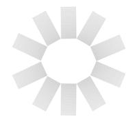 ibasenice Pieza de Reemplazo de Caja de Distribución Eléctrica , Plástico Blanco 10 Piezas para Interruptores Automáticos Diseño de Encaje , Superficie Lisa y Acabado Fino para Cuadros
