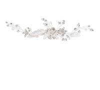 ibasenice Pinza Pelo de Novia Diseño Elegante y Brillante, Hecha de Aleación de Zinc y Rhinestones, Fácil de Usar para Bodas y Eventos Sociales