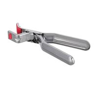 ibasenice Pinzas Anti-escaldaduras para Sartenes y Cuencos de Acero Inoxidable y Silicona, para Bandejas y Bandeja de Pizza, Resistentes al Óxido, Compactas para Cocina y Freidora de Aire