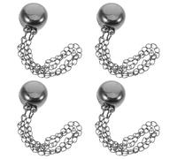 ibasenice Pinzas Magnéticas para Ropa de Mujer, 4 Unidades en Color Negro, Clips sin Costura para Dobladillos de Pantalones, Ajuste Fácil para Evitar Arrastre y Sujeción Segura