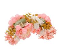 ibasenice Pinzas Pelo Flores de Tela Rosa 2 Unidades Accesorio Ligero y Resistente para Novia Damas de Honor y Niñas Adecuado para Bodas y Fiestas la Playa