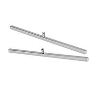ibasenice Pisapapeles de Caligrafía de Acero Inoxidable Blanco, 2 Unidades, Herramienta de Entrenamiento para Escritura Artística, Reposacepillos de Metal para Oficina y Escritorio, Uso