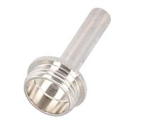 ibasenice Pistón de botón pequeño tonos clave instrumento de voz altavoces Compatible con muchos modelos de trompetas reemplazo de biela vástago de pistón de trompeta Acero inoxidable Silver
