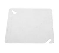 ibasenice Placa de Cubierta para Cajas de Conexiones, Cubierta de Pared Cuadrada y Plana de Hierro Galvanizado, Plata, Antipolvo, para Cocinas y Entornos Industriales