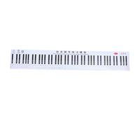 ibasenice Plantilla para Teclado de Piano, Pegatinas de Práctica, Diseño del Teclado, PVC, Impresión Clara y Espaciado Adecuado, para Estudio y Profesor