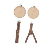 ibasenice Plataforma De Madera para Percha De Madera con Superficie Rugosa Soporte para Soporte para Perchas De Varias De Jaula para