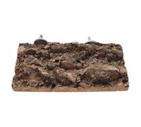 ibasenice Plataforma de Percha Natural para Pájaros de Corteza de Árbol, Soporte Pequeño de Madera para Jaulas de Loros, Cacatúas, Periquitos y Canarios, Accesorio para Jaulas de Aves
