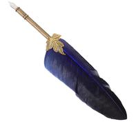 ibasenice Pluma de Inmersión Bolígrafo de Caligrafía Comercial Marrón Pluma Decorativa y Metal Diseño Simple y Práctico Escritura Fina