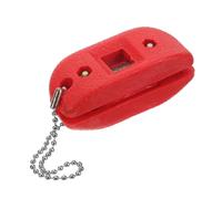ibasenice práctica Piedra de afilar para Patines pequeño afilador de Patinaje Herramienta para moler Hielo Herramientas para Patinar Herramienta de patín Accesorios de Hockey Manual AbS Rojo