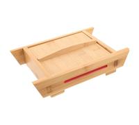 ibasenice Prensa para tofu: Molde de bambú para tofu - Máquina artesanal para hacer cuajada de soja - Máquina multifuncional para hacer queso con depósito de agua - Caja para forma a los alimentos