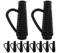 ibasenice Protector de Cable para Secador de Pelo Negro, Funda de Plástico Alivio de Tensión y Diámetro de 1.7cm para Uso en Salones y Rutinas de Peinado en Casa