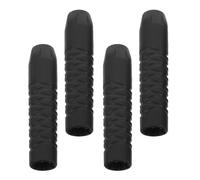 ibasenice Protector de Manguera para Regulador de Buceo 4 Piezas, Funda Ventilada de Goma Negra Resistente para Sistema de Respiración Submarina, Antitorsión y Compatible Equipos de Buceo