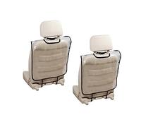 ibasenice Protectores de Respaldo de Asiento de Coche Compatible Reposacabezas Antipatadas Transparentes 2 Piezas, Funda para Asientos Traseros Uso Familiar y Viajes
